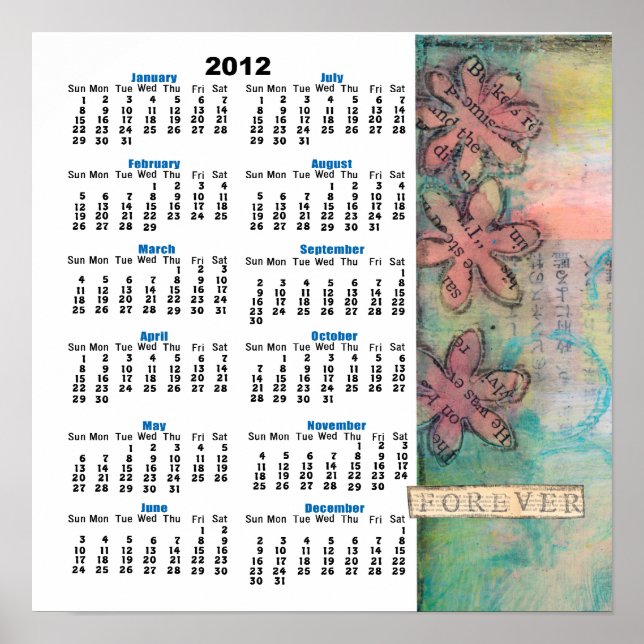 Forever 2012 Wall Calendar Poster (Vorne)