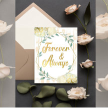 Forever & Always – Elegante Personalisierte Hochze