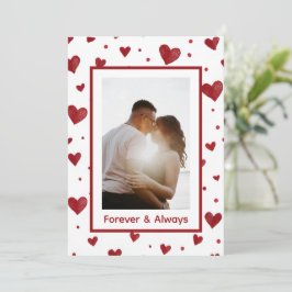Forever & Always Valentinstag Individuelle Karte
