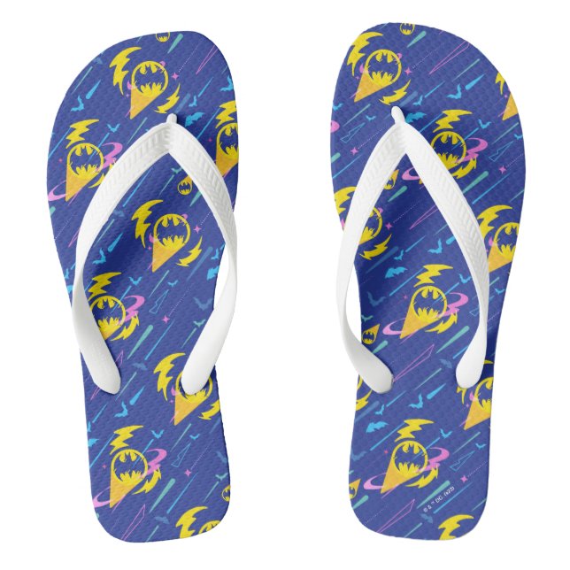 Forever Batman Bat Signalmuster Flip Flops (Fußbett)