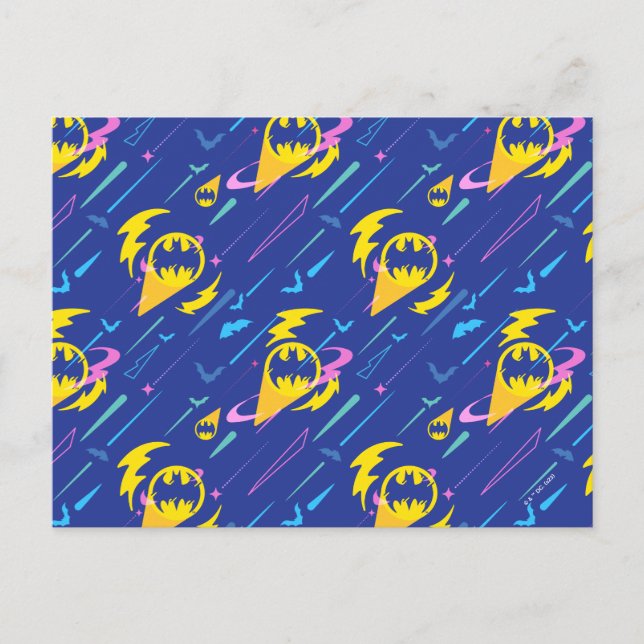 Forever Batman Bat Signalmuster Postkarte (Vorderseite)
