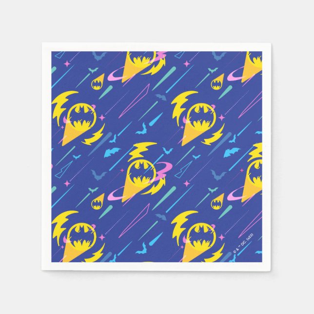 Forever Batman Bat Signalmuster Serviette (Vorderseite)