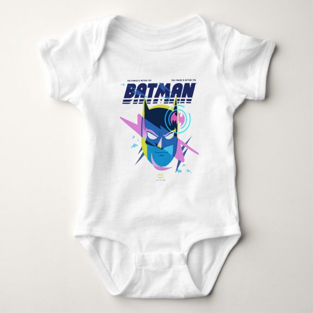 Forever Batman Light Up Head Graphic Baby Strampler (Vorderseite)