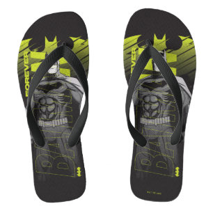 Forever Batman Power Up Character Art Flip Flops