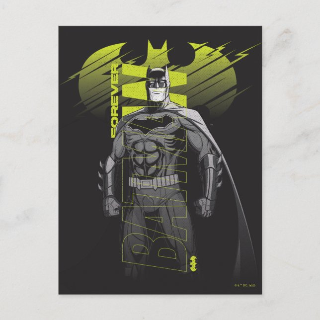 Forever Batman Power Up Character Art Postkarte (Vorderseite)