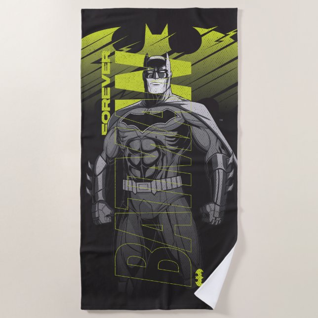 Forever Batman Power Up Character Art Strandtuch (Vorderseite)