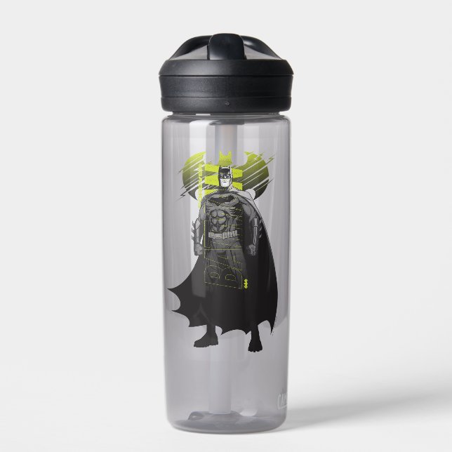 Forever Batman Power Up Character Art Trinkflasche (Vorderseite)