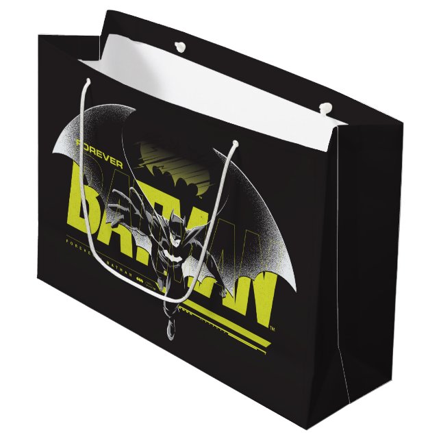 Forever Batman Reaching Graphic Große Geschenktüte (Vorderseite Schrägansicht)