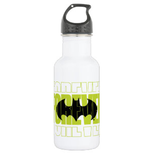 Forever Batman Typografy Symbol Graphic Edelstahlflasche