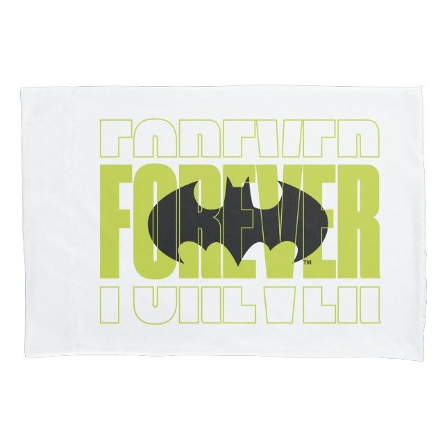Forever Batman Typografy Symbol Graphic Kissenbezug (Vorderseite)
