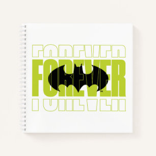 Forever Batman Typografy Symbol Graphic Notizbuch