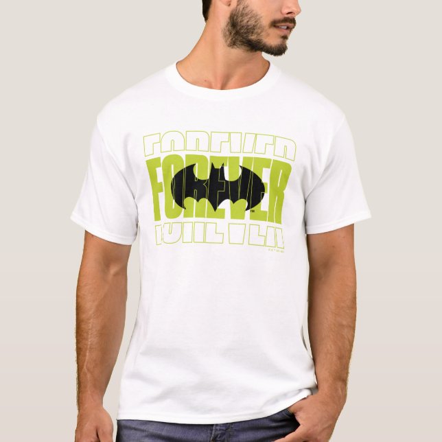Forever Batman Typografy Symbol Graphic T-Shirt (Vorderseite)
