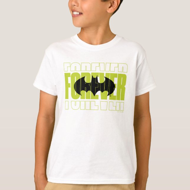 Forever Batman Typografy Symbol Graphic T-Shirt (Vorderseite)