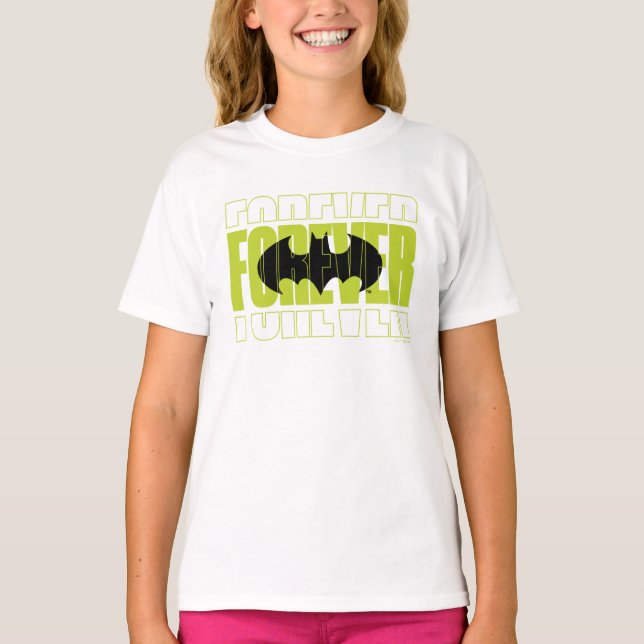 Forever Batman Typografy Symbol Graphic T-Shirt (Vorderseite)