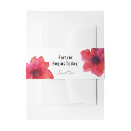 Forever beginnt heute Anemone Dreamscape Hochzeit Einladungsbanderole