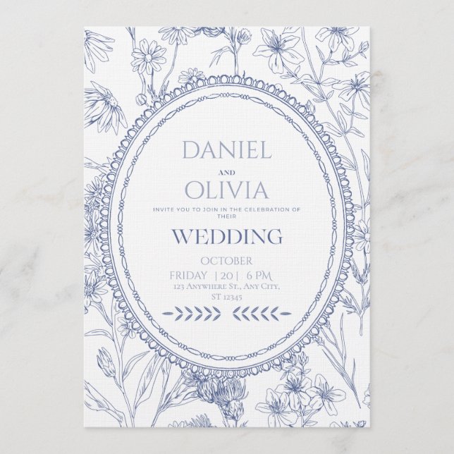 Forever Begins Today Wedding Invitation  Einladung (Vorderseite)