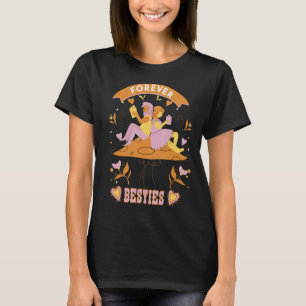 Forever Besties Niedlich Retro Best Friends Design T-Shirt