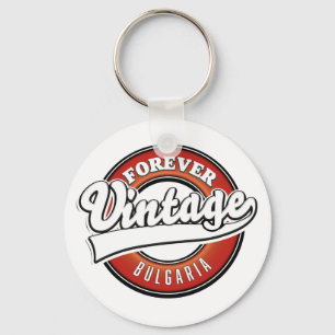 Forever Bulgaria Vintage-Logo Schlüsselanhänger