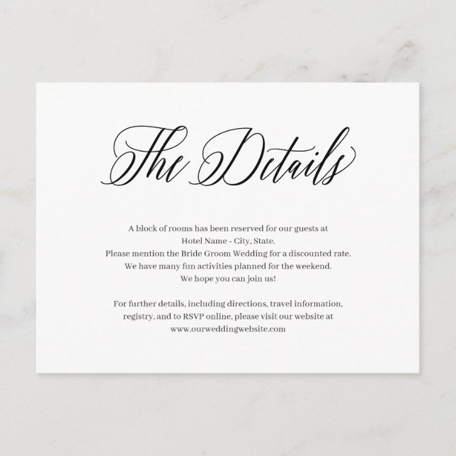 Forever Classic Editable Color Enclosure Card Postkarte (Vorderseite)