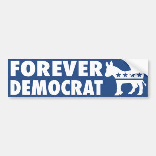Forever Democrat Autoaufkleber