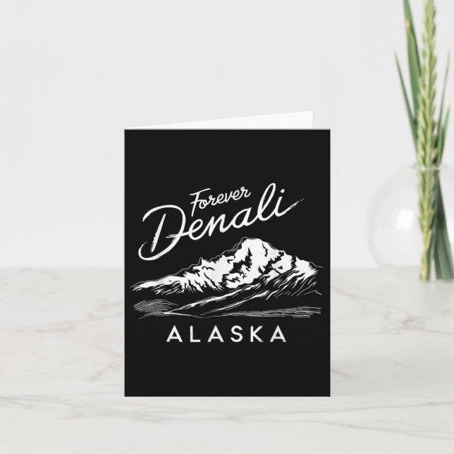 Forever Denali Nationalpark Alaska Karte (Vorderseite)
