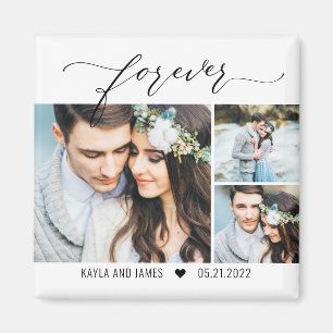 Forever Editable Color Save the Date Foto Magnet