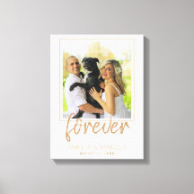 Forever Elegant Golden Script Wedding Keepake