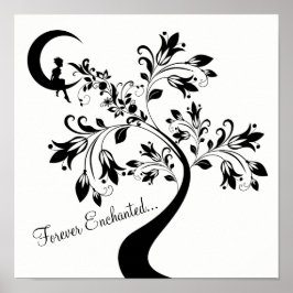 Forever Enchanted ~ Moon Liebe Girl ~ Blume Tree Poster