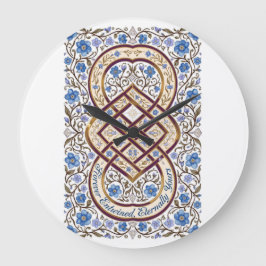 Forever Entwined Eternally Yours Infinity Knot T-S Große Wanduhr