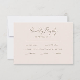 Forever Faithful Blushing Bride Wedding RSVP