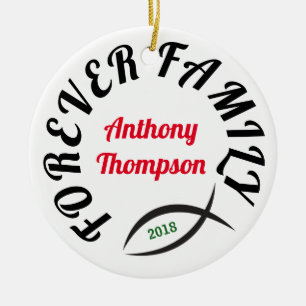 Forever Family Christliche Adoption Geschenk Keramikornament