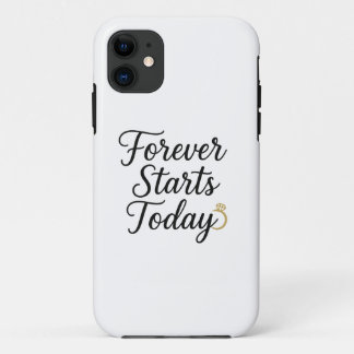 Forever fängt heute an - Romantisches T-Shirt für Case-Mate iPhone Hülle