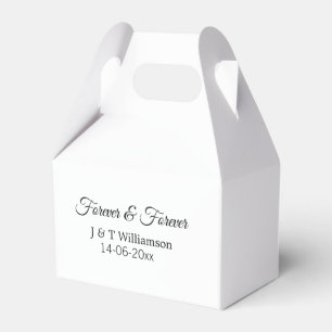 Forever & Forever fügen Sie Ehegatten Datum Liebe Geschenkschachtel