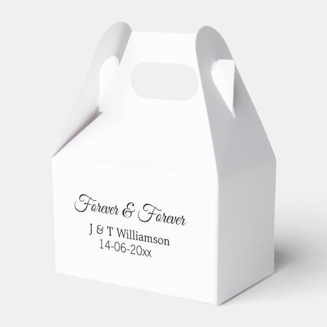 Forever & Forever fügen Sie Ehegatten Datum Liebe  Geschenkschachtel (Vorderseite)