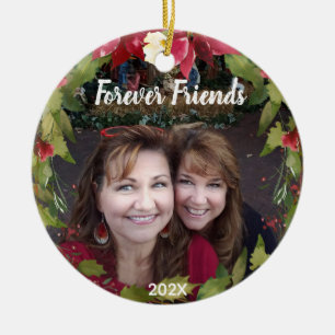Forever Friends Naher als ein Schwester Blumenreat Keramik Ornament