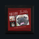 Forever Friends Pet FotoCollage Erinnerungskiste<br><div class="desc">Für den Liebhaber des Tieres in Ihrem Leben ist diese leicht zu benutzende Keepake-Box-Vorlage eine 3-Foto-Collage Option. Der gesamte Text ist einstellbar. Das Layout kann auch mit den Optionen angepasst werden. Handgezeichneter Herzakzent.</div>