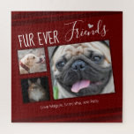 Forever Friends Pet FotoCollage Puzzle<br><div class="desc">Fur Ever Freunde drei Foto Optionen Design Vorlage ist einfach zu verwenden. Wählen Sie einfach Ihre Fotos aus und laden Sie sie hoch. Alle Texte sind auch einstellbar und das Layout kann mit den Optionen angepasst werden. Handgezeichneter Herzakzent.</div>