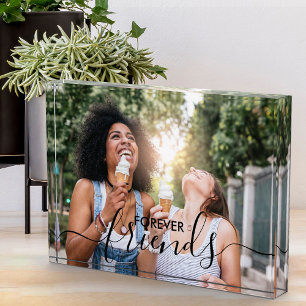 Forever Friends Schwarze Handschrift-Overlay indiv Fotoblock