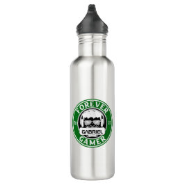 Forever Gamer, Personalisiert Name Print Edelstahlflasche