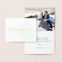 Forever Grateful Chic Wedding Danke Foto