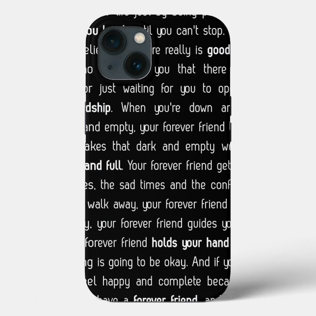Forever has no end Case-Mate iPhone hülle (Rückseite)