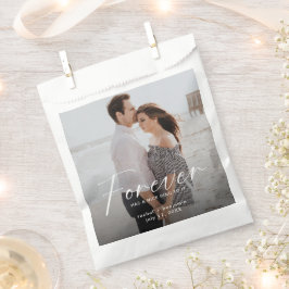 Forever hat eine schöne Ring-Foto-Verlobung Modern Geschenktütchen