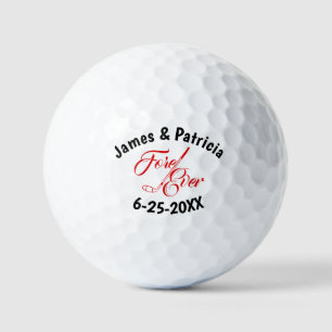 Forever Hochzeit Personalisiert Golfball