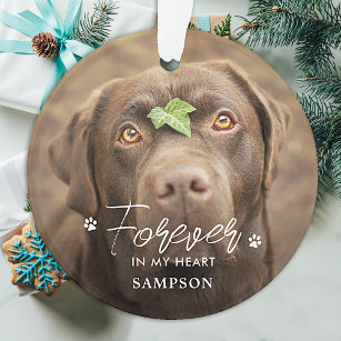 Forever in meinem Herzen - Paw Prints Pet Hund 2 F Ornament