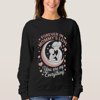 "Forever in Mommy's Liebe" Gemütliches Schwarzes S Sweatshirt
