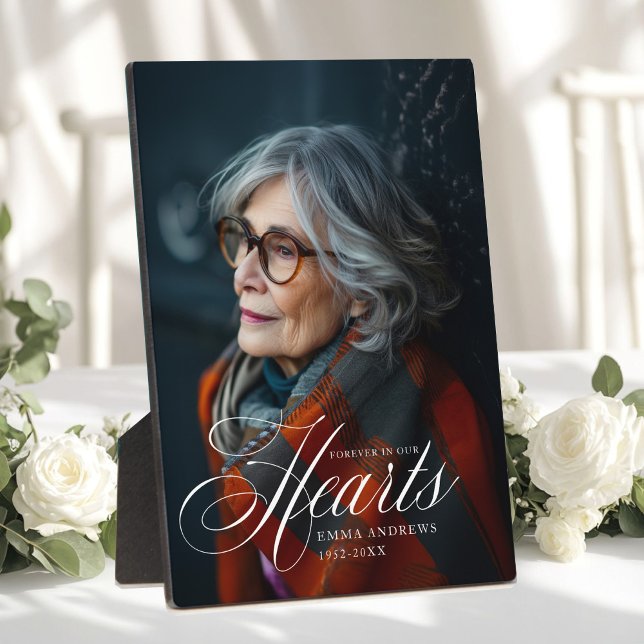 "Forever in Our Hearts" Foto Beerdigung Gedenkstät Fotoplatte (Von Creator hochgeladen)