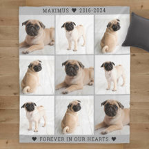 Forever in unserem Hearts Dog Foto Collage Memoria