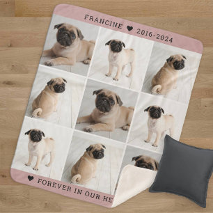 Forever in unserem Hearts Dog Foto Collage Memoria Sherpadecke