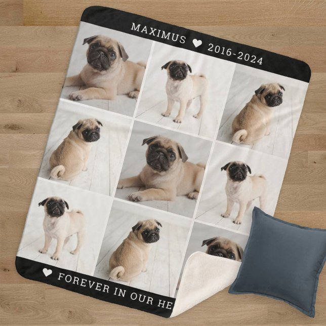 Forever in unserem Hearts Dog Foto Collage Memoria Sherpadecke (Von Creator hochgeladen)