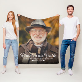 Forever in unserem Hearts Foto Memorial Fleecedecke